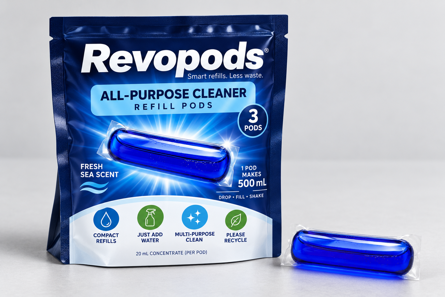 All Purpose Cleaner Refills 20 ml zipper bags pack
